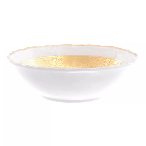 Набор салатников Thun Мария Луиза золотая лента Ivory 13 см(6 шт)