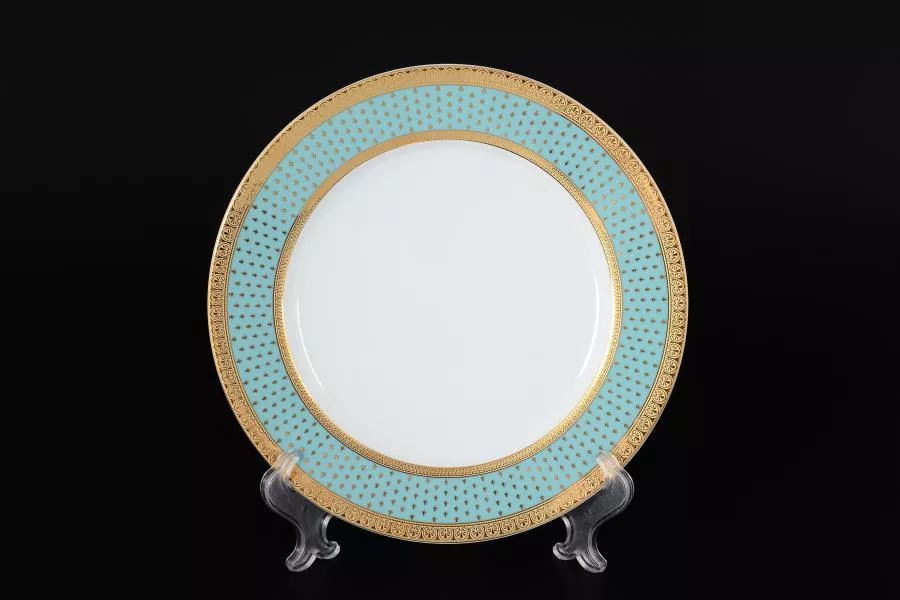 Набор тарелок Thun Луиза Мантия голубая 25см (6 шт)