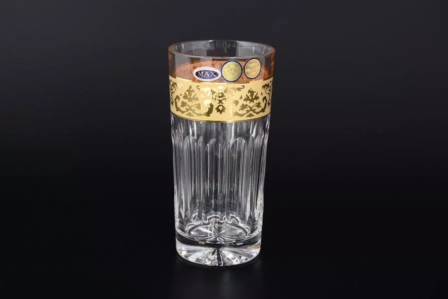 Набор стаканов для воды 350 мл Max Crystal Золото (6 шт.) Артикул 27439
