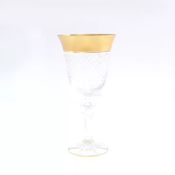 Набор бокалов для вина Bohemia Хрусталь с золотом 220 мл(6 шт)