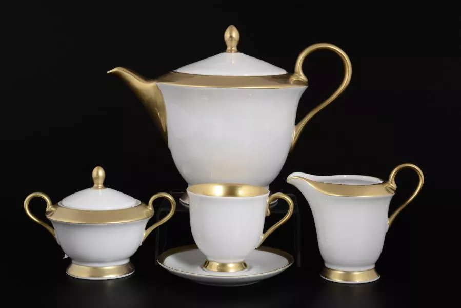 Чайный сервиз на 6 персон 17 предметов Корона Goldie