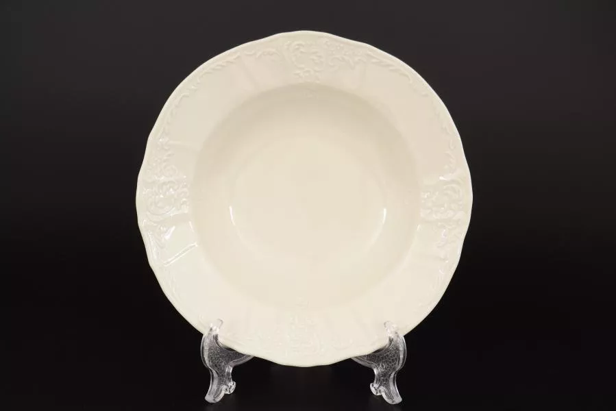 Набор глубоких тарелок 21 см Бернадотт Недекорированный BE-IVORY (6 шт)