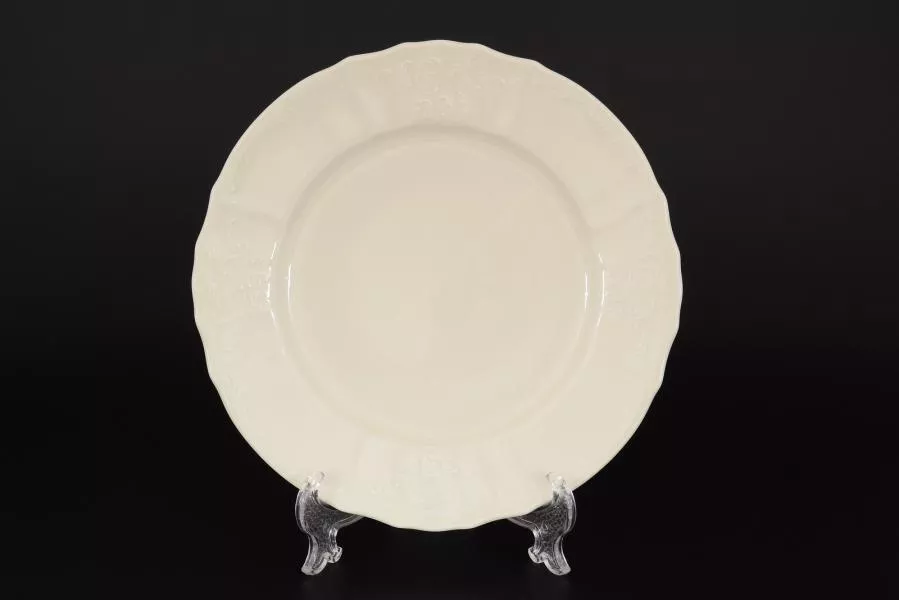 Набор тарелок Bernadotte Недекорированный Be-Ivory25 см(6 шт)