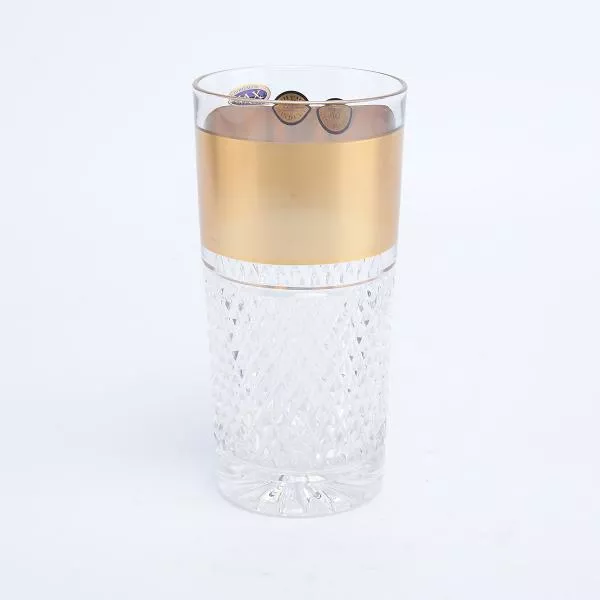 Набор стаканов для воды Золото Bohemia Max Crystal 350 мл(6 шт) Артикул 28223