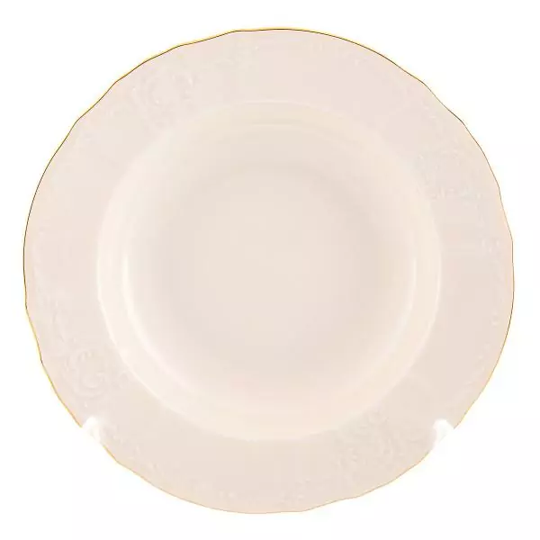 Набор глубоких тарелок Bernadotte Белый узор Be-Ivory 23см (6 шт)