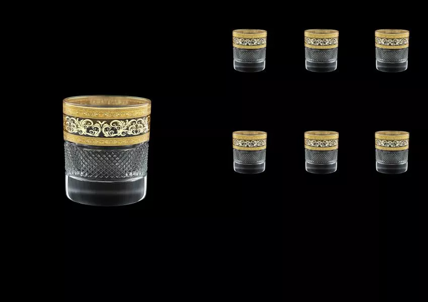 Набор стаканов для виски Astra Gold Allegro Fiesole Golden Light Decor 290мл (6 шт)