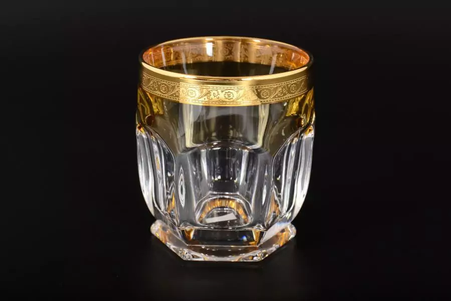Набор стаканов для виски 250 мл Сафари желтый  (6 шт) BOHEMIA GOLD