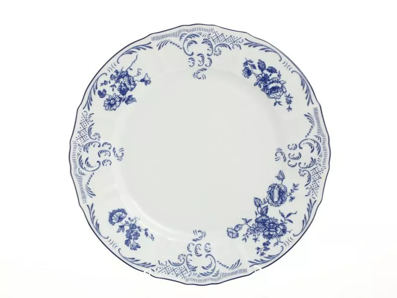 Блюдо круглое Bernadotte Синие розы 30 см