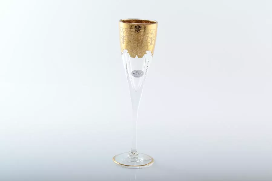 Набор фужеров для шампанского Astra Gold Natalia Golden Ivory Decor 170мл(6 шт)