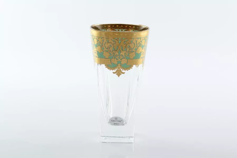 Набор стаканов для воды Astra Gold Natalia Golden Turquoise D. 380мл(6 шт)