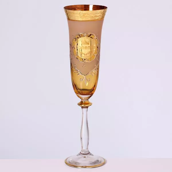 Набор фужеров для шампанского Анжела Crystalite Bohemia Версаче (6 шт) Артикул 31222