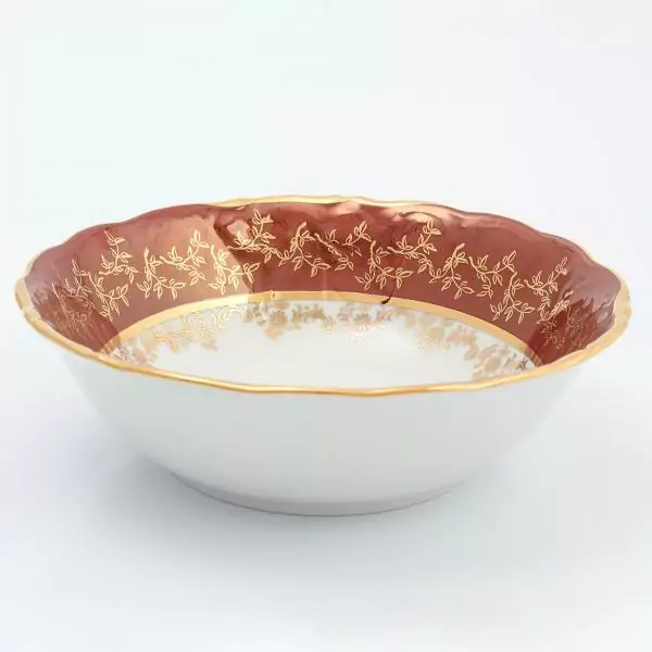 Набор салатников Sterne porcelan Красный лист 19 см(6 шт)