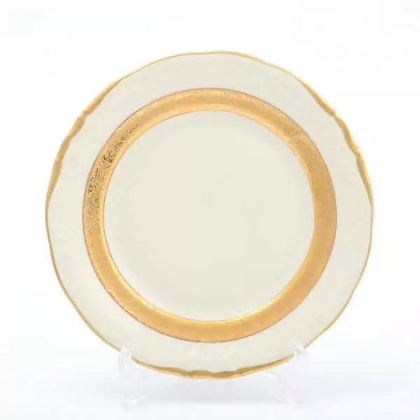 Набор тарелок 19 см Матовая лента Слоновая кость Sterne porcelan (6 шт)