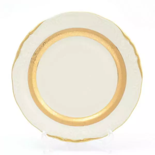 Набор тарелок 21 см Матовая лента Слоновая кость Sterne porcelan (6 шт)
