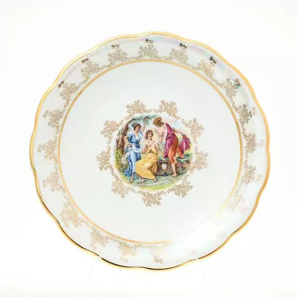 Блюдо круглое Sterne porcelan Мадонна Перламутр 30 см