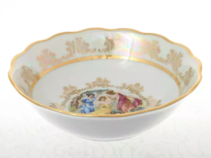 Набор салатников Sterne porcelan Мадонна Перламутр  19 см(6 шт)