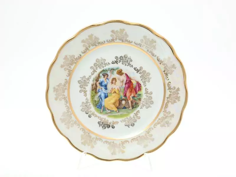 Набор тарелок Sterne porcelan Мадонна Перламутр 21 см(6 шт)