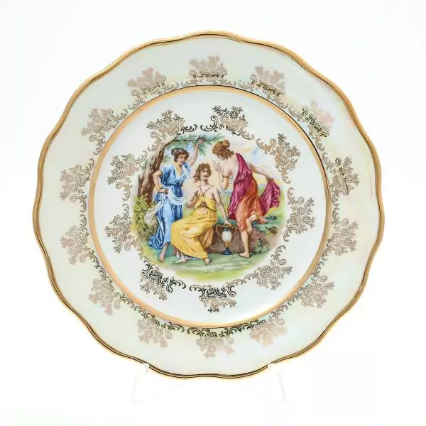 Набор тарелок Sterne porcelan Мадонна Перламутр  25 см(6 шт)