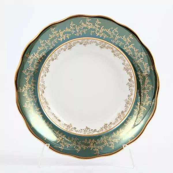 Набор тарелок Sterne porcelan Зеленый лист 23 см (6 шт)