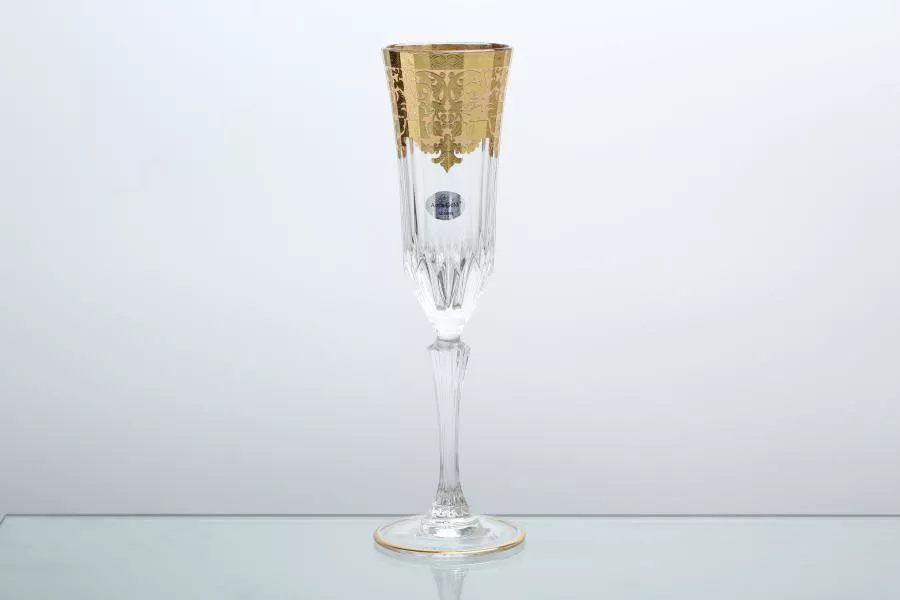 Набор фужеров для шампанского Astra Gold Natalia Golden Ivory Decor 180мл(6 шт)