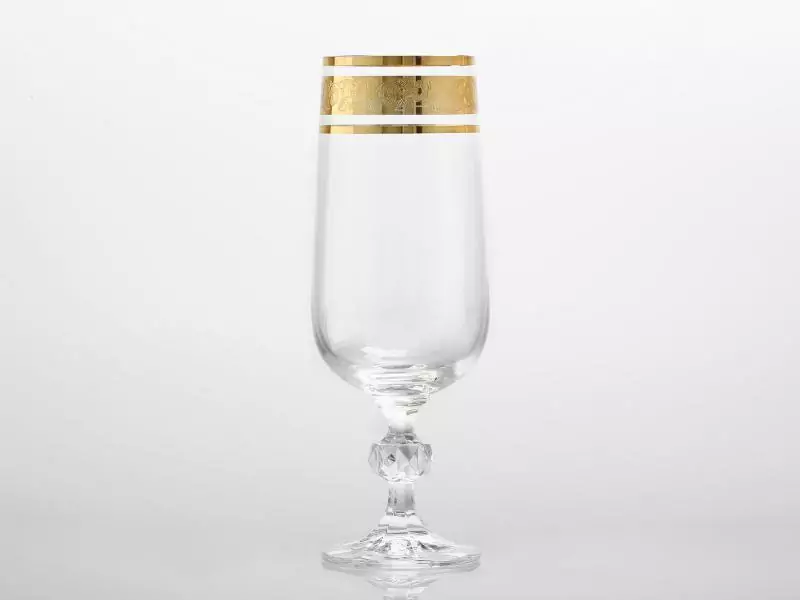 Набор фужеров для шампанского Bohemia Gold Клаудиа Золото V-D 280 мл(6 шт)