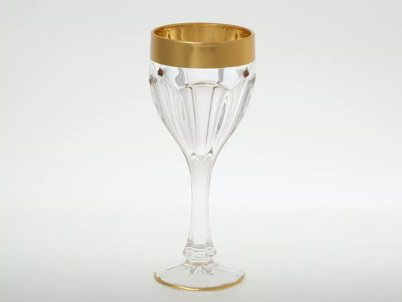Набор бокалов для вина Bohemia Gold Сафари матовая полоса 290 мл(6 шт)