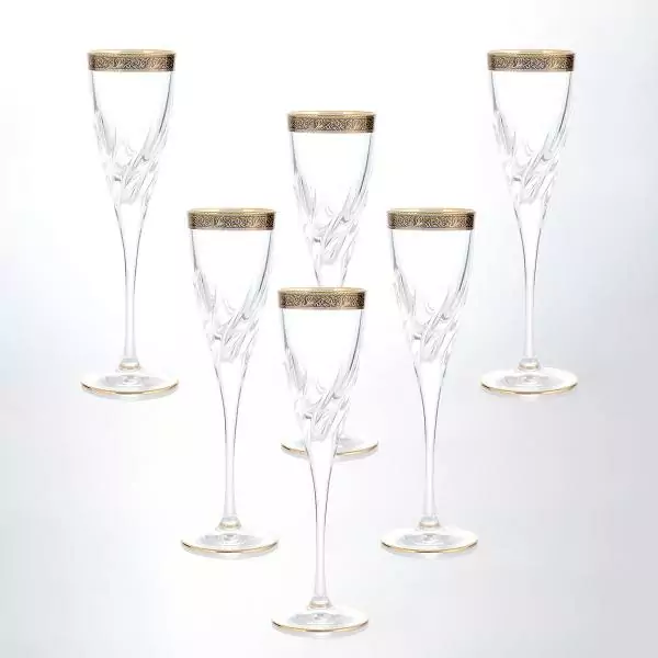 Набор фужеров для шампанского Bohemia Trix 130мл (6 шт) Артикул 37270