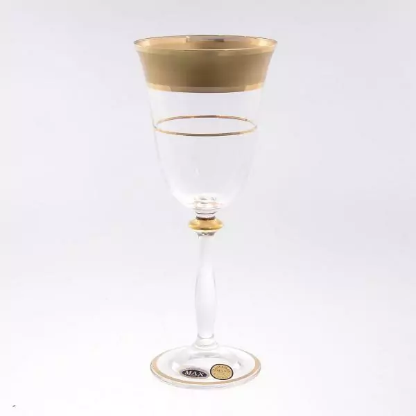 Набор бокалов для вина Анжела Star Crystal Лепка прозрачная 250мл (6 шт)