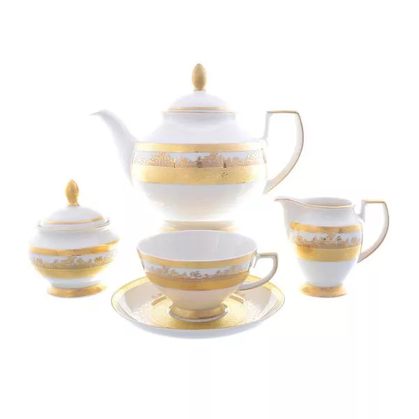 Чайный сервиз Falkenporzellan Cream Gold 6 персон 17 предметов Артикул 37513
