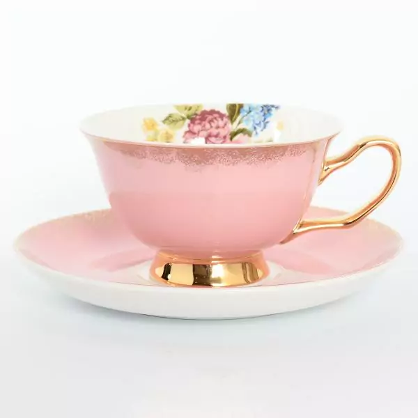Набор чайных пар розовый Royal Classics 12 предметов 220мл