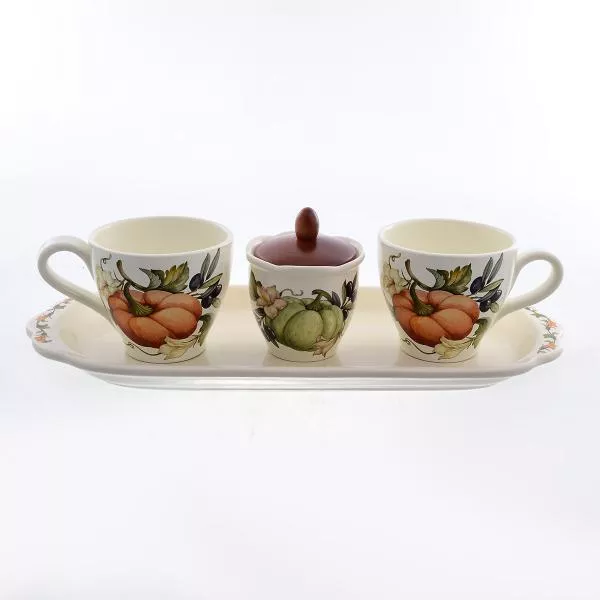 Чайный сервиз Caroline Artigianato Ceramico Тыква 5 предметов