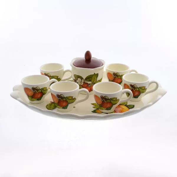 Кофейный сервиз Artigianato Ceramico Груша 9 предметов