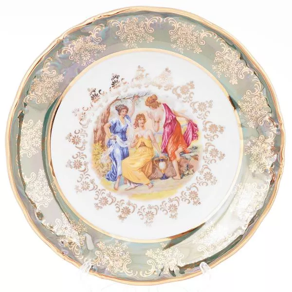Набор тарелок Carlsbad Фредерика Мадонна Зеленая 19см(6 шт)