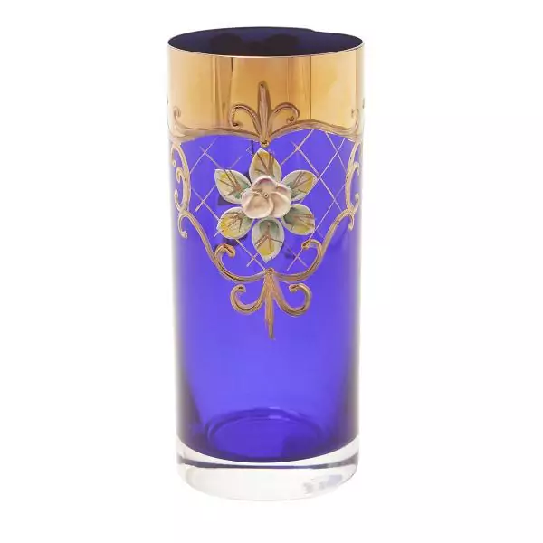 Набор стаканов для воды Bohemia Лепка синяя (6 шт)