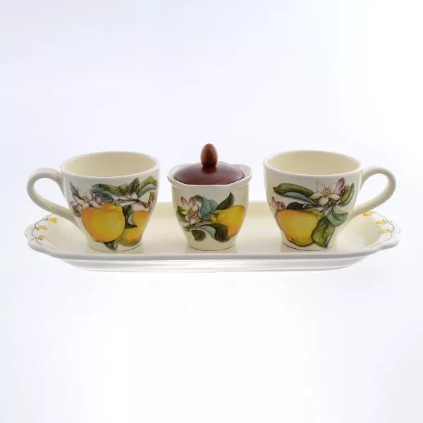 Чайный сервиз Caroline Artigianato Лимоны 5 предметов