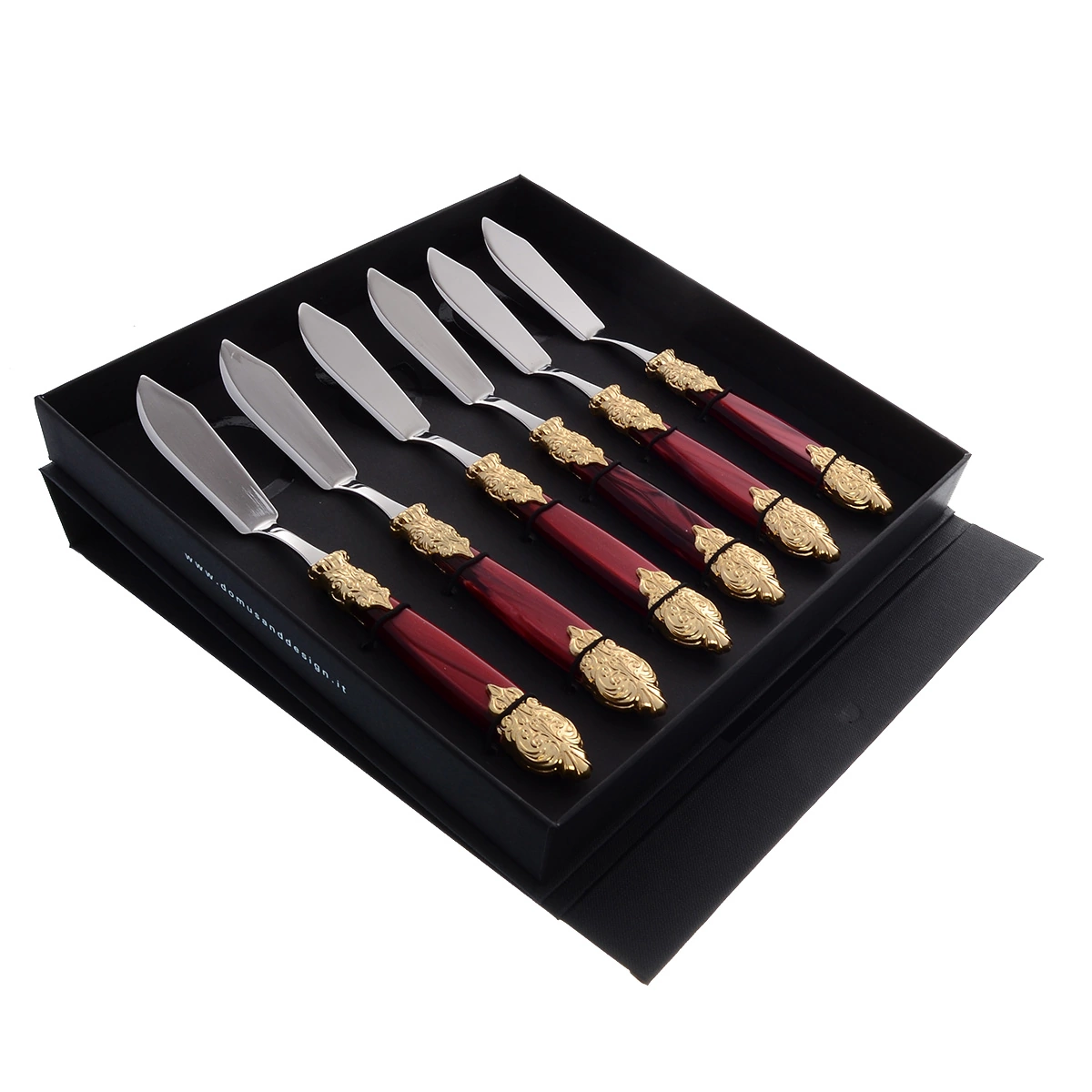 Набор столовых ножей для рыбы domus versaille gold (6 шт) Артикул 44770