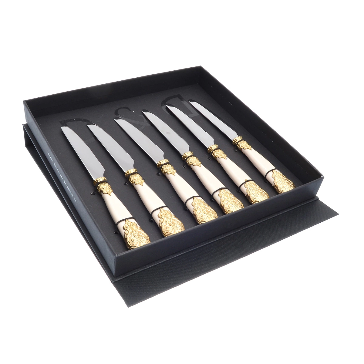 Набор десертных ножей Domus Versailles gold (6 шт) Артикул 44776