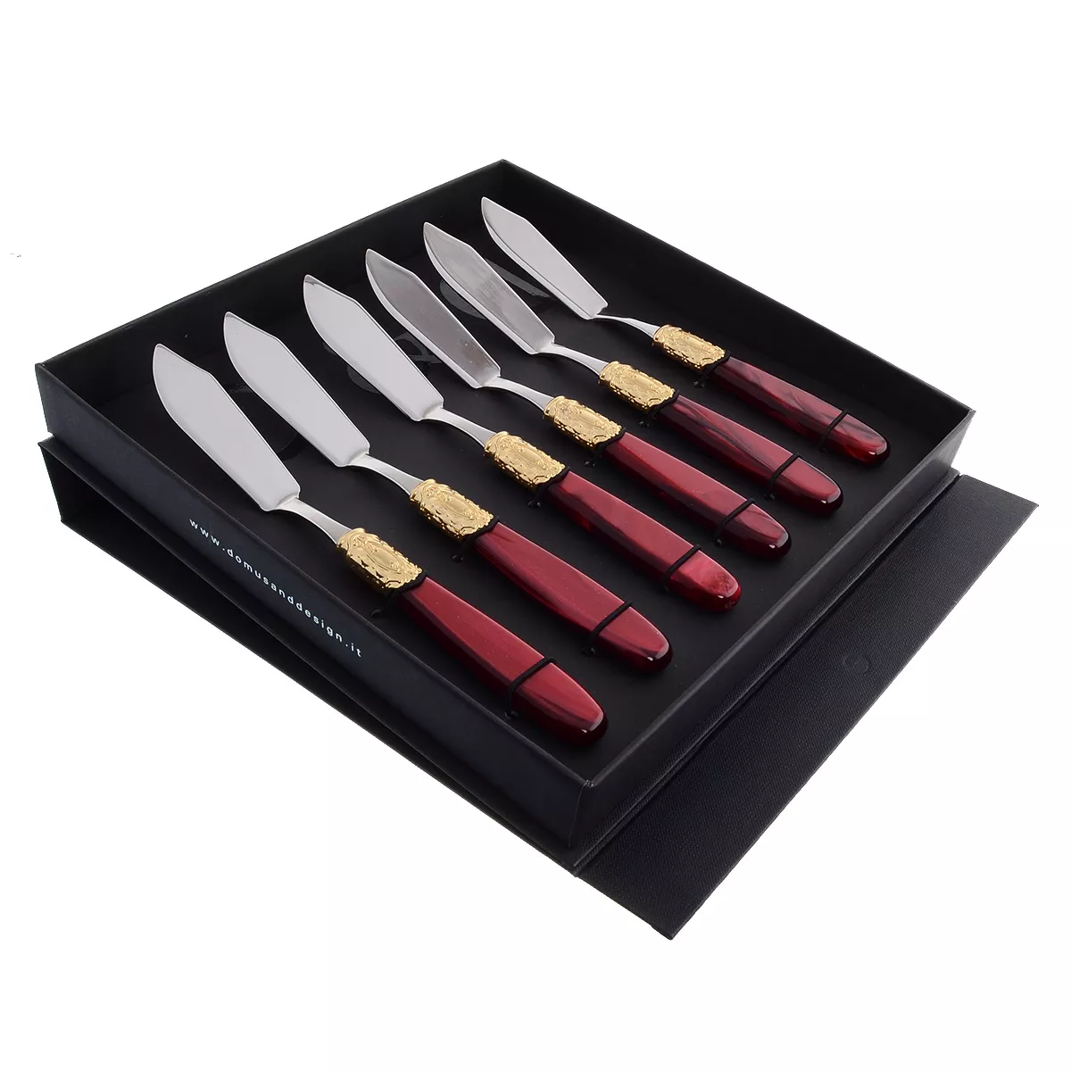 Набор столовых ножей для рыбы domus victoria gold (6 шт) Артикул 44629