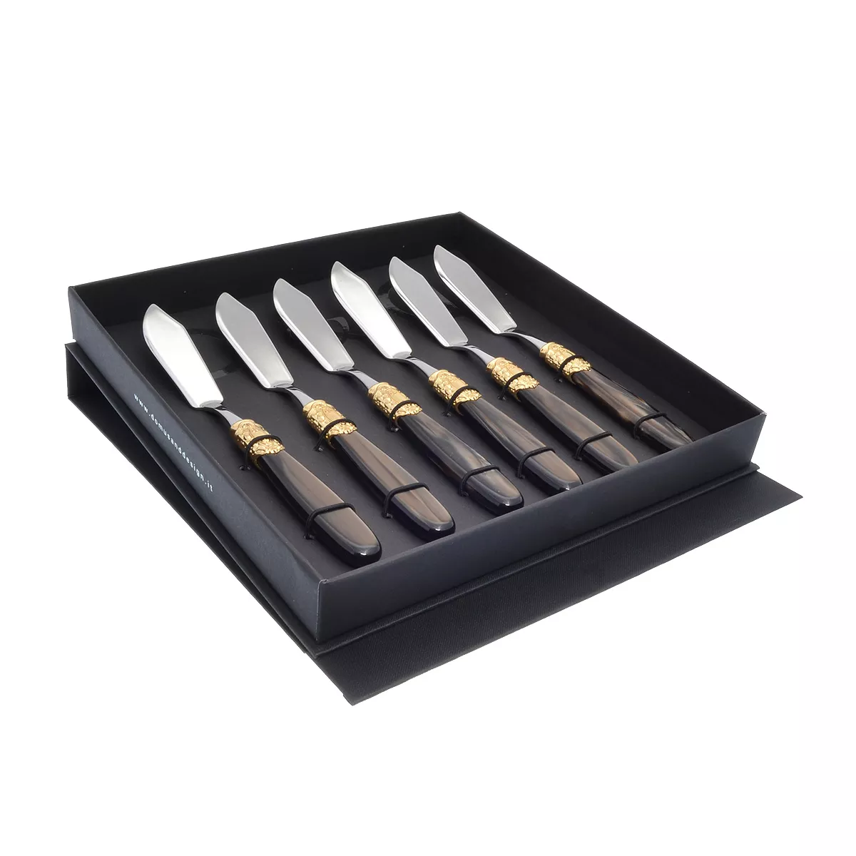 Набор столовых ножей для рыбы domus victoria gold (6 шт) Артикул 44632