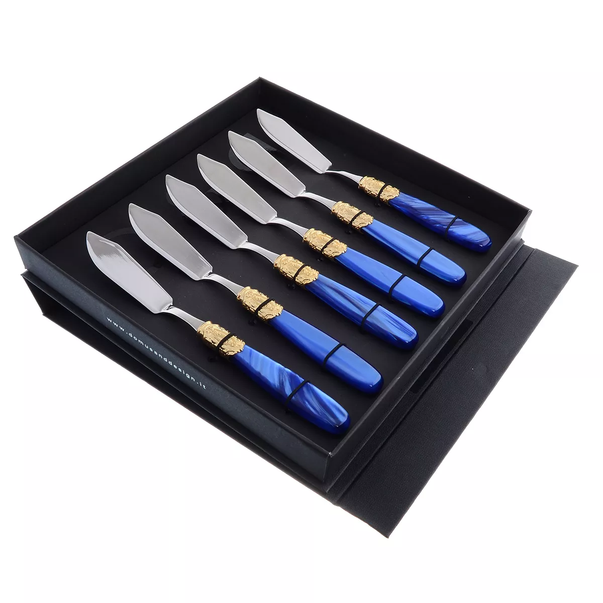Набор столовых ножей для рыбы domus victoria gold (6 шт) Артикул 44633