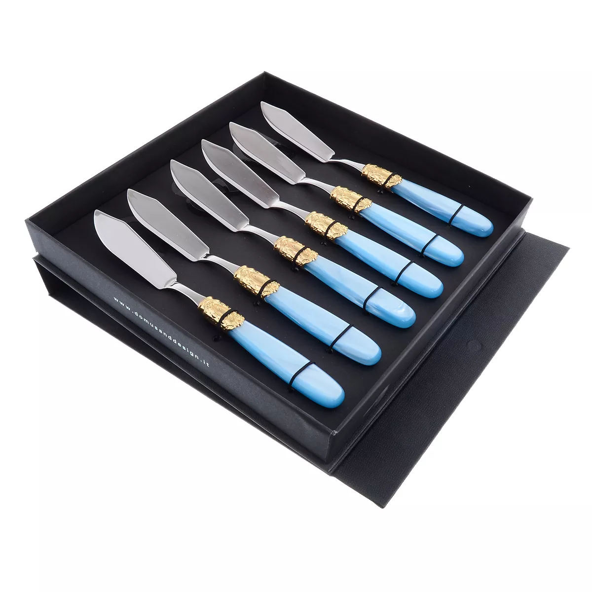 Набор столовых ножей для рыбы domus victoria gold (6 шт) Артикул 44634